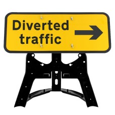 Diverted Traffic Arrow Right Sign QuickFit EnduraSign Dia. 2703 | 1050x450mm