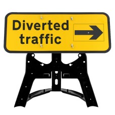Diverted Traffic Rotating Arrow Sign QuickFit EnduraSign Dia. 2703 | 1050x450mm