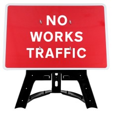No Works Traffic Sign QuickFit EnduraSign Dia 7301 | 1050x750mm