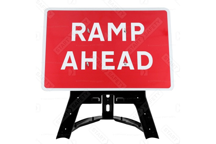 'Ramp Ahead' QuickFit EnduraSign 7010.1 Inc Stand & Face