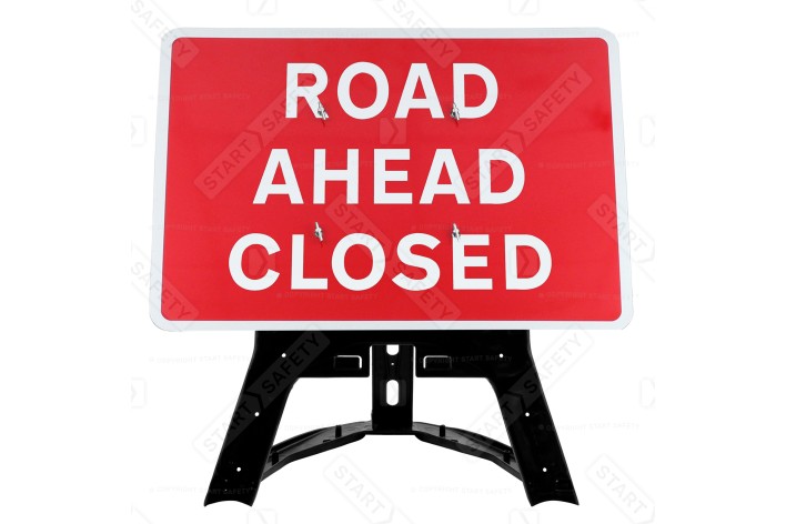 'Road Ahead Closed' QuickFit EnduraSign 7010.1 Inc Stand & Face