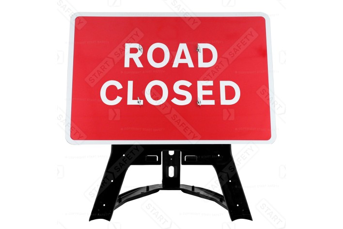 'Road Closed' QuickFit EnduraSign 7010.1 Inc Stand & Face