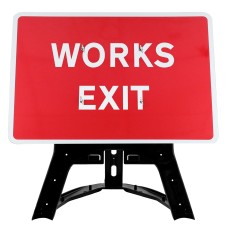 Works Exit Sign QuickFit EnduraSign Dia 7302 | 1050x750mm