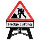 Men At Work Inc. 'Hedge cutting' Sup. Plate Sign QuickFit EnduraSign Dia. 7001
