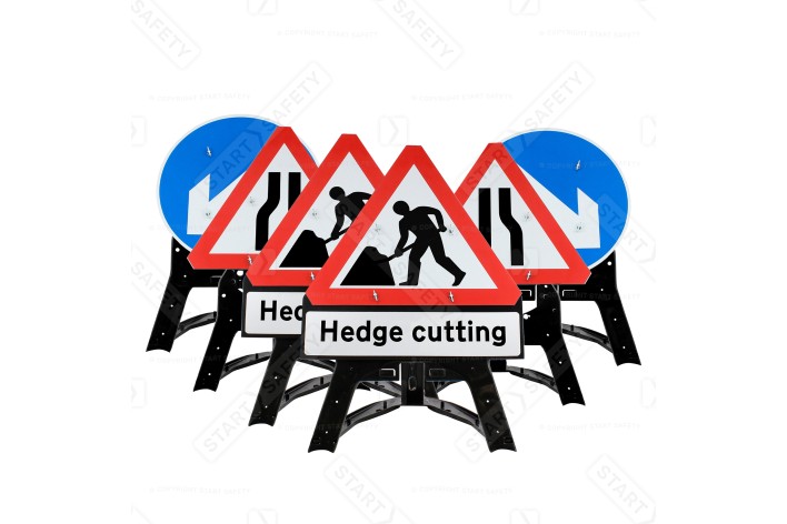 Hedge Cutting Package QuickFit EnduraSign Inc. Stand & Face