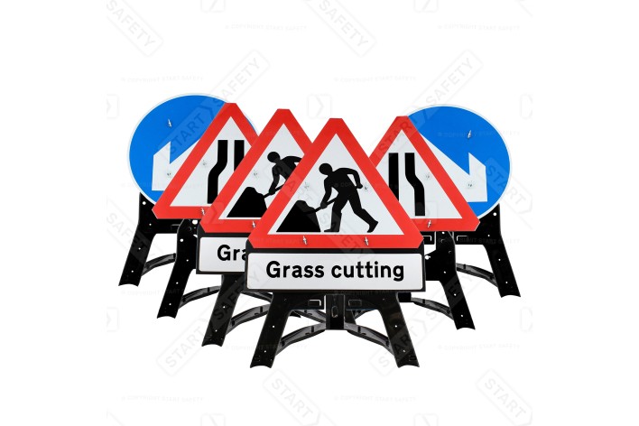 Grass Cutting Package QuickFit EnduraSign Inc. Stand & Face