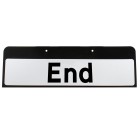 End Sign QuickFit EnduraSign Drop Supplementary Plate Dia 645 | 870x275mm (face only)