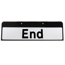 End Sign QuickFit EnduraSign Drop Supplementary Plate Dia 645 | 870x275mm (face only)
