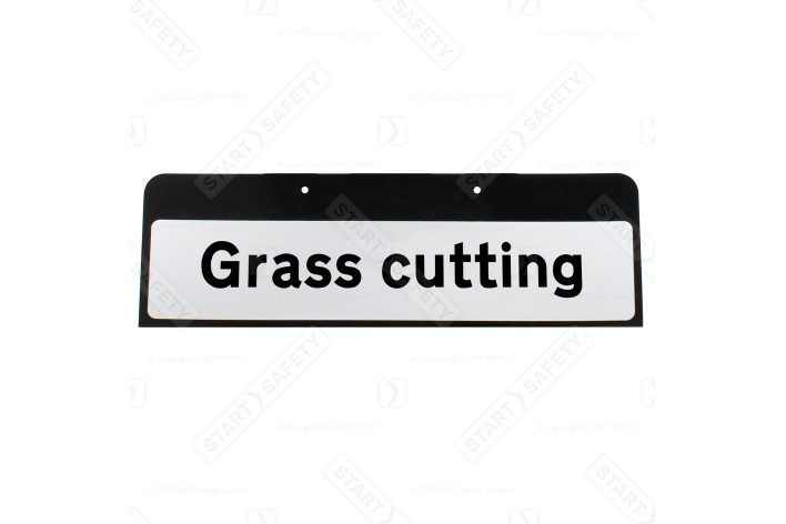 'Grass cutting' QuickFit EnduraSign Drop Sup Plate 645 870x275mm RA1