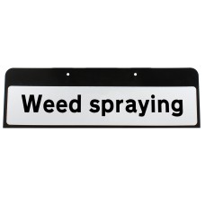 Weed spraying Sign QuickFit EnduraSign Drop Supplementary Plate Dia 7001.1 | 870x275mm