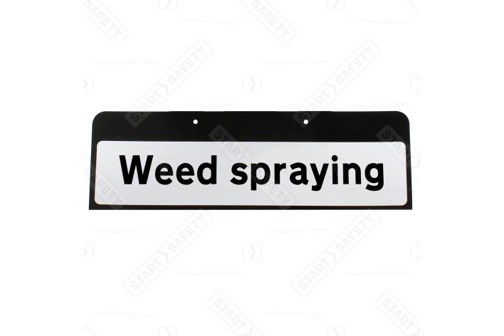 'Weed spraying' QuickFit EnduraSign Drop Sup Plate 645 870x275mm RA1