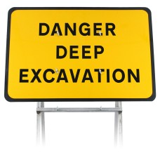 Danger Deep Excavation'  |Quick Fit (face only) | 1050x750mm