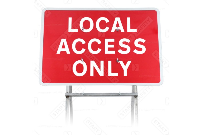 'Local Access Only' Quick Fit Sign (face only)