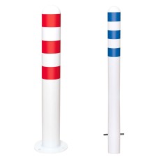 Traffic Line EV Charging Point Protection Bollard Powder Coated White