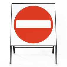 No Entry Sign - Zintec Metal Sign Dia 616 Face | Face, Frame & Clips | 750x750mm