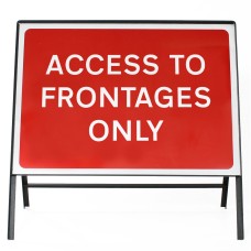 Access to Frontages Only Sign - Zintec Metal Sign Face | Kit | 1050x750mm