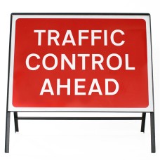 Traffic Control Ahead Sign - Zintec Metal Sign Dia 7010.1 Face | Kit | 1050x750mm