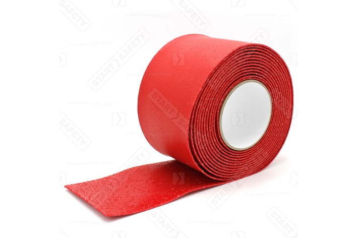 5m Roll Pre-beaded Thermoplastic Road Line Markings - Premium Quality | Red 100mm