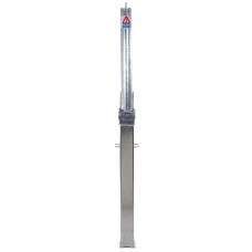 RetractaPost-GL Telescopic Post Integral Lock 745mm - Autopa | 101mm Stainless Steel