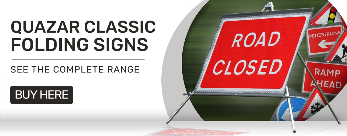 Full Range of Quazar Roll Up Signs Now In Stock!