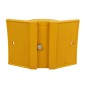 135° Internal Armco Barrier Corner | Yellow Plastic With Reflectors Embedded 