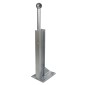 Bolt Down 760mm RSJ Armco Barrier Post Inc Handrail Mount Galvanised Steel P224