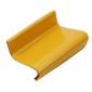 Soft Yellow Plastic Z-Section Armco Barrier Post Top Cap