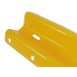 Armco Barrier Yellow Fishtail End Cap Powder Coated Galvanised Steel