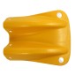 Yellow Plastic Fishtail End For Armco With Reflectors