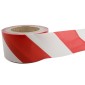 Striped Barrier Tape Red & White -  Non-Adhesive - 100 Metre Roll