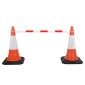 JSP Traffic Cone Bar Barrier Extendable | Red/White