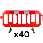40 x Gate Barrier - Standard Foot Full Pallet Package