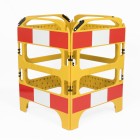 20 x Yellow 4-gate Safegate Barrier Full Pallet Package