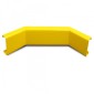 Black Bull Impact Guard Rail Angle Rail Internal Corner | Galvanised & Power Coated Yellow