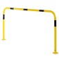 Black & Yellow Bolt Down Hooped Barriers | 76x500x1500mm