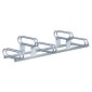 High-Low Double Sided Bicycle Rack Galvanised