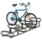 High-Low Double Sided Bicycle Rack Galvanised & Painted   