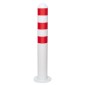 Buy EV Powder Coated White Charging Point Protection Bollards | Red Reflectors Sub Surface Mounted