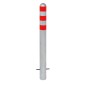 Buy EV Charging Point Protection Bollards | Bolt Down Red Reflectors Hot Dip Galvanised 