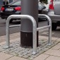 Hoop EV Charging Point Column Protector | Galvanised Finish 600x720x720mm
