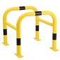 Hoop EV Charging Point Column Protector | Galvanised Yellow/Black 600x620x620mm