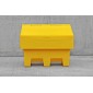 100 Litre Grit Bin, Small Yellow With Forklift Slots, Easy Stacking