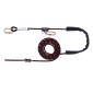 JSP Adjustable 5m Rope Grab Restraint Lanyard | 2 Karabiners | FAR0421