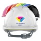 JSP EVO2 Branded Hard Hat Slip Ratchet Mid Peak Vented | Front Logo