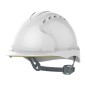 JSP EVO2 Helmet Slip Ratchet Mid Peak Vented | White