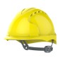 JSP EVO2 Helmet Slip Ratchet Mid Peak Vented | Yellow