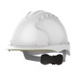 JSP EVO3 Helmet Wheel Ratchet Mid Peak Non-vented | White