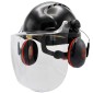 JSP EVO3 Visor & Ear Defender Hard Hat Kit | Black