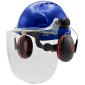 JSP EVO3 Visor & Ear Defender Hard Hat Kit | Blue