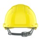 JSP EVOLite Mid Peak Slip Ratched Safety Helmet Vented | Yellow